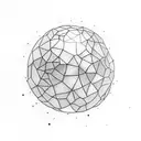 mirror ball tattoo design idea