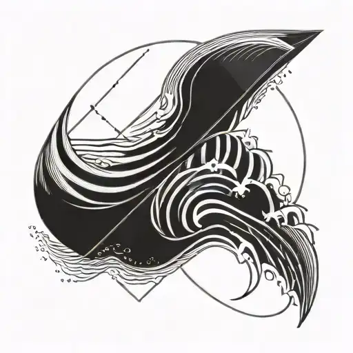 surf tattoo design idea