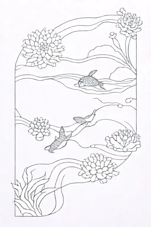 tide pool tattoo design idea