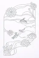 tide pool tattoo design idea