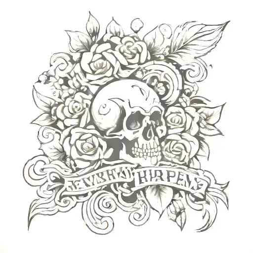 everything happens for a reason tattoo design idea