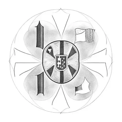 a minimalist style tattoo which represents Italy, France and Germany. Do NOT use the flags  tattoo design idea