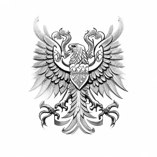 emblem Ukraine and Poland tattoo design idea