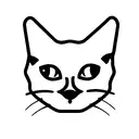 Russian blue cat tattoo design idea