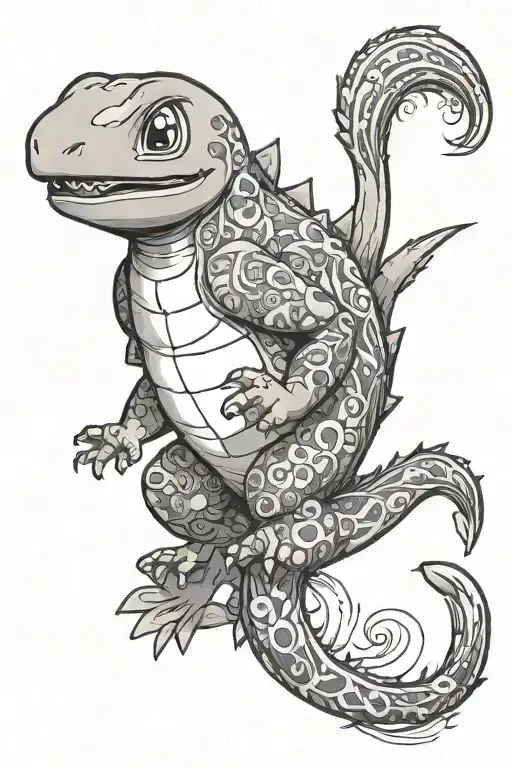 charmander Pokemon tattoo design idea