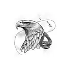 eagle and snake tattoo design idea