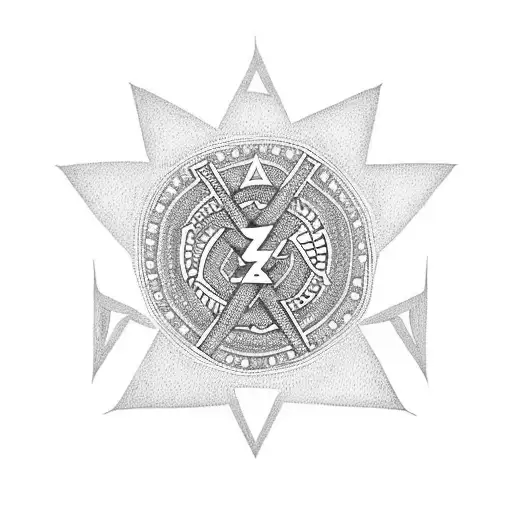 southern cross & symbol infinity tattoo design idea