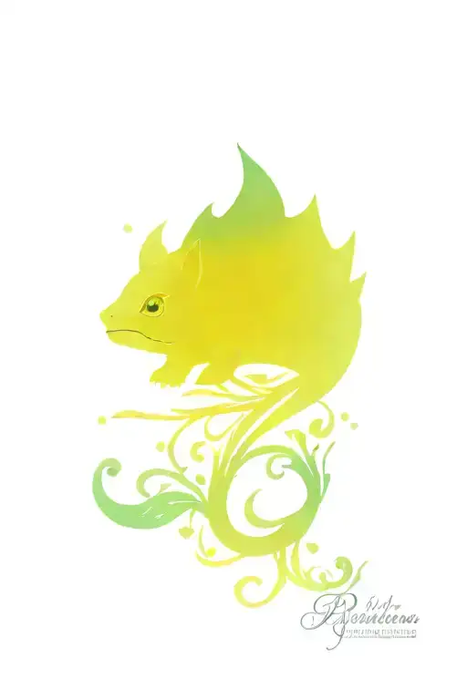 nordic motives and bullbasaur  tattoo design idea