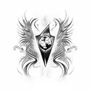 leo messi as phoenix  tattoo design idea