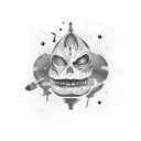 text: life is unfair kill yourself or get over it tattoo design idea