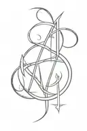 bind rune symbolizing intention tattoo design idea