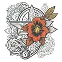 roman catholic tattoo design idea