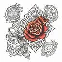 roman catholic tattoo design idea