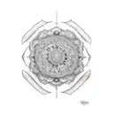 ciudad de bogota Colombia tattoo design idea