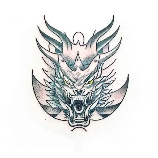 hanzo zoro dragon sleeve tattoo design idea