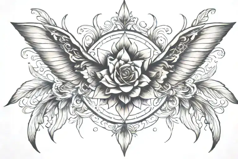Delicate Night  tattoo design idea
