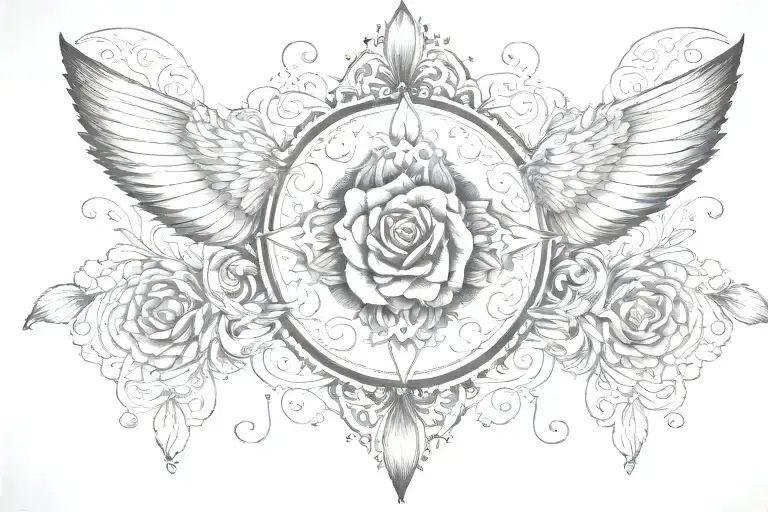 Delicate Night  tattoo design idea