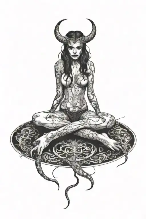 succubus tattoo design idea