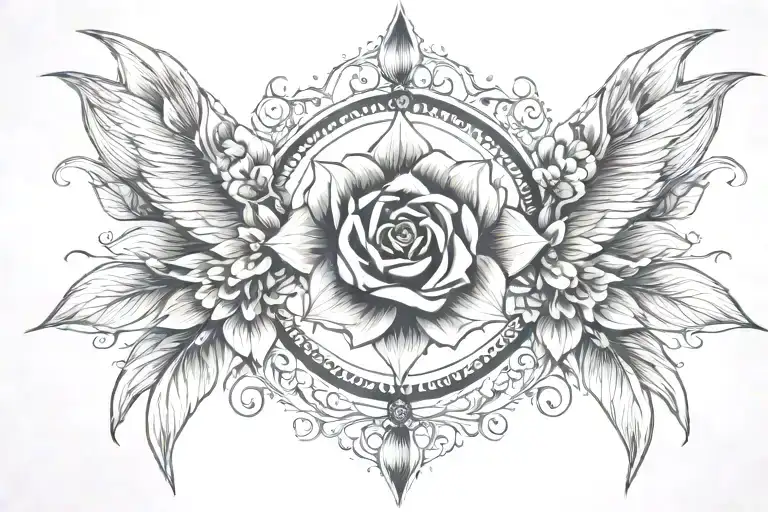 Delicate Night  tattoo design idea