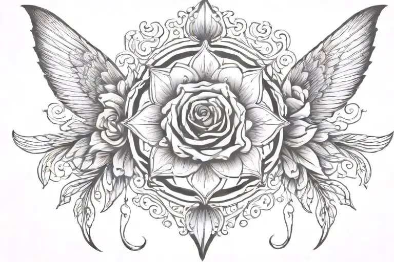 Delicate Night  tattoo design idea