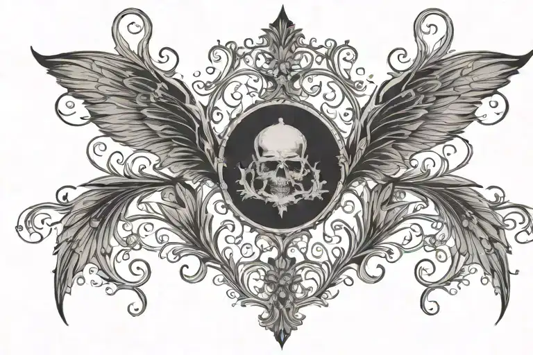 Delicate Night  tattoo design idea