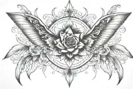 Delicate Night  tattoo design idea