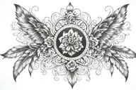 Delicate Night  tattoo design idea