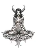 succubus tattoo design idea