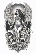 death angel tattoo design idea