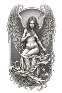 death angel tattoo design idea