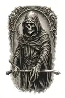 grim reaper tattoo design idea