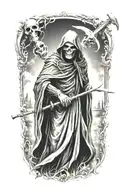 grim reaper tattoo design idea