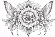 Delicate Night  tattoo design idea