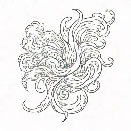 Placement wise I’ve been looking at how the smoke tattoo kind of ripples and waves on the sides  But I like a design mor tattoo design idea