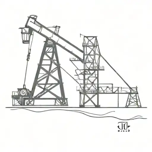 1930's oil rig tattoo design idea