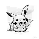 pikachu tattoo design idea