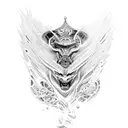 dodge challenger, King Kohli tattoo design idea