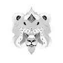 Lion, 3 cubs tattoo design idea