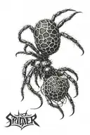 scary realistic spider 3d horror tattoo tattoo design idea