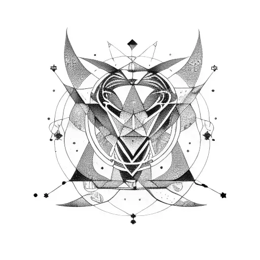 Constellations formed by zodiac signs tattoo design idea