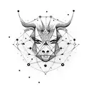 Constellations formed by zodiac signs tattoo design idea