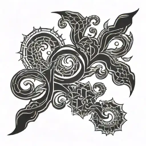 laminin protein tattoo design idea