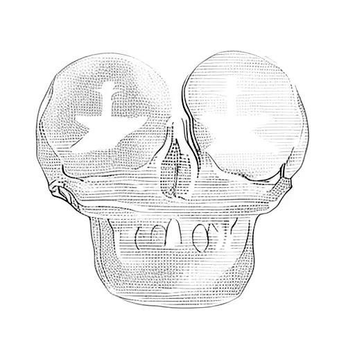 a skull and crossbones tattoo design idea