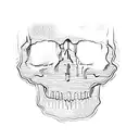 a skull and crossbones tattoo design idea