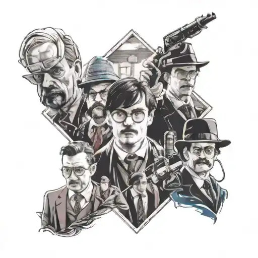 peaky blinders, Harry potter, Narcos and breaking bad tattoo design idea