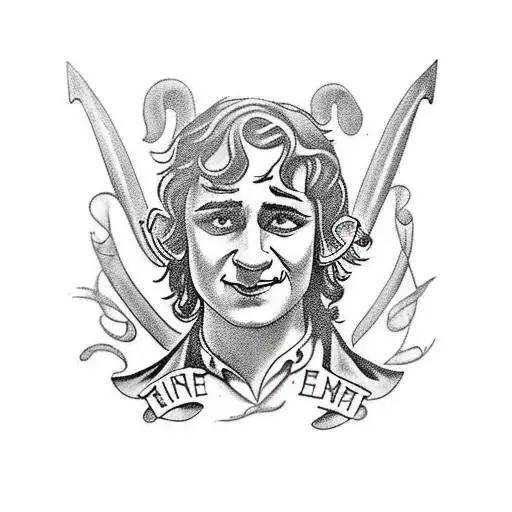 Llave de la película del El Hobbit tattoo design idea
