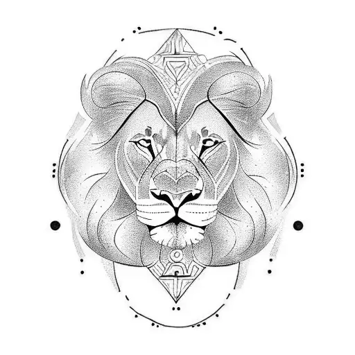 Peut tu me crée un tatouage pour une naissance d'un garçon qui as le signe astrologique lion et qui s'appelle Lucas  tattoo design idea