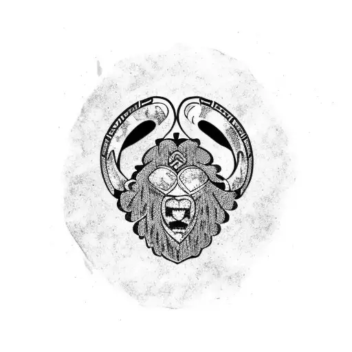 viking bear paw tattoo design idea