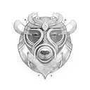 viking bear tattoo design idea