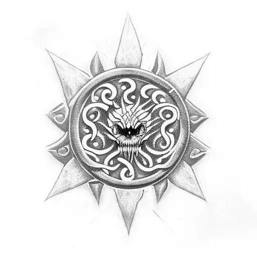 Azathoth tattoo design idea